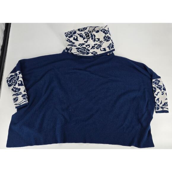 100% Peru Etnico Baby Alpaca Relaxed Oversize Turtleneck Sweater Womens One SZ - Picture 4 of 5